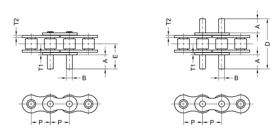 ANSI Standard Roller Chain - D-3 Attachment - Image 2