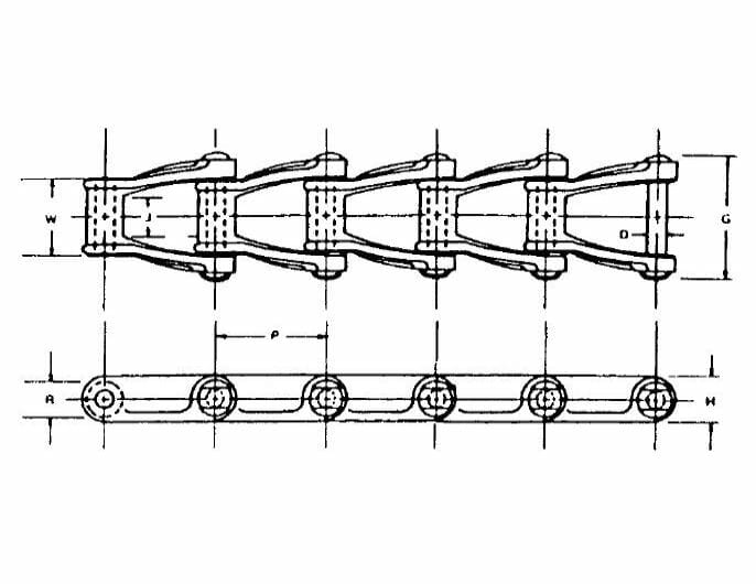 Cast H-Type Mill Chain - Image 2