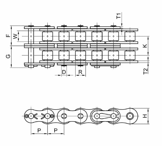 ISO British Standard Double Strand Chain - Image 2