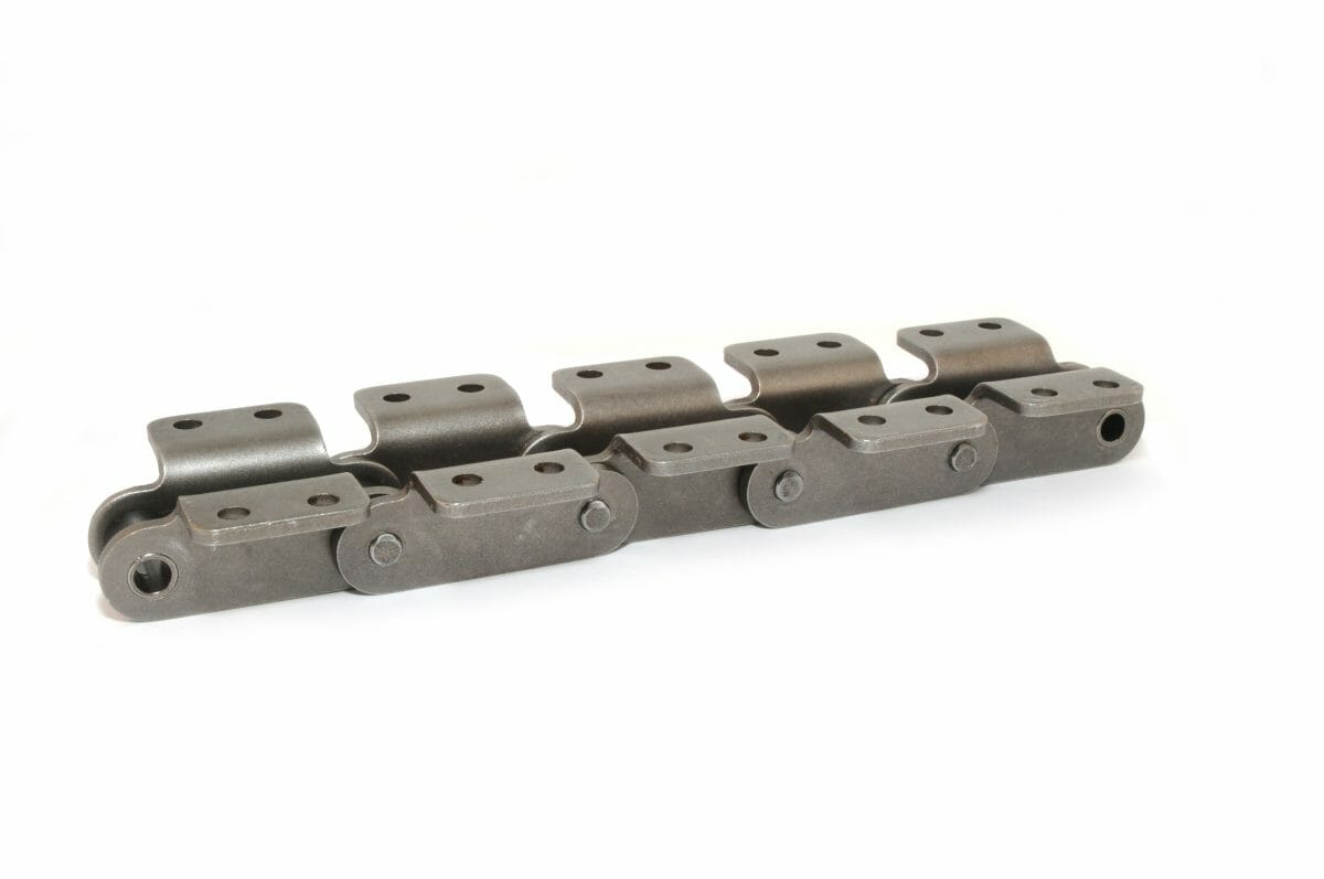C2040R K-2 /
C2042R K-2 - ANSI Standard Double Pitch Roller Chain K-2 Attachment